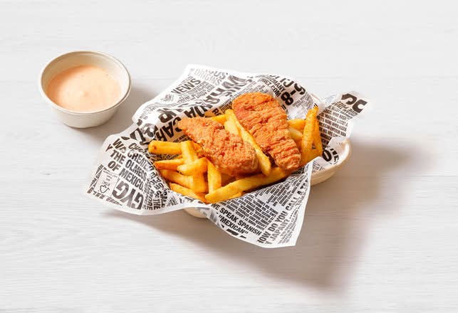 Crispy Chicken Tenders and Fries