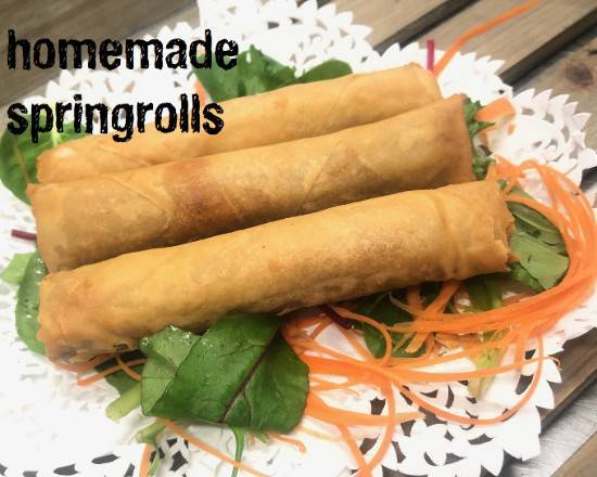 Homemade spring rolls