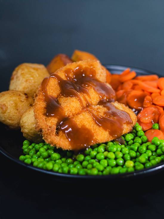 Schnitzel, Chips and Gravy