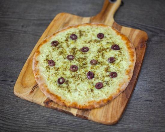 Cheese and Olive Pizza