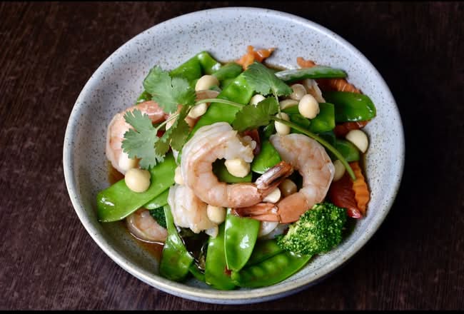 King Prawns Snow Pea