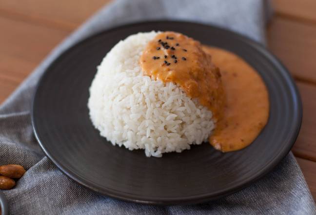 Rice with Peanut Sauce