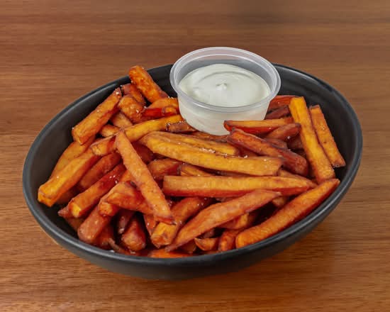 Sweet Potato Fries and Mayonnaise (V)