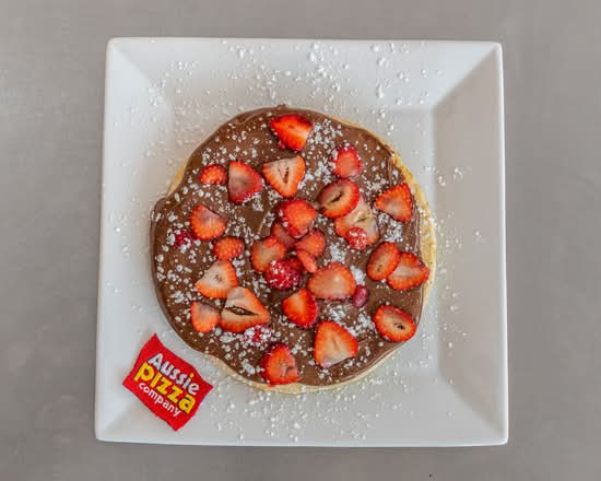 Dessert Pizza with Strawberries
