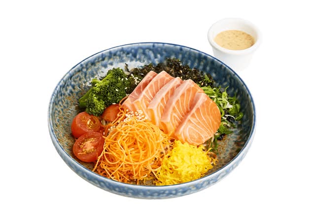Salmon Sashimi Soba Salad