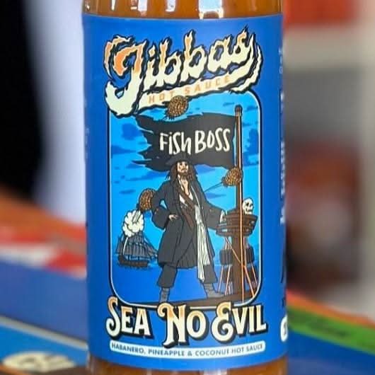 Sea No Evil Hot Sauce Bottle