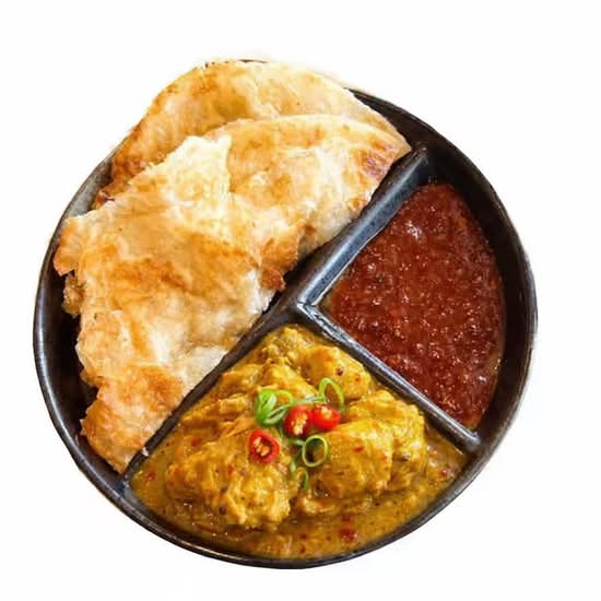 Roti Canai w Malay Curry Chicken