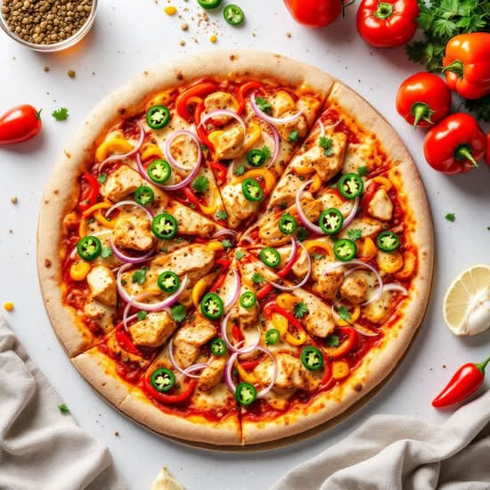Spicy Chicken Pizza