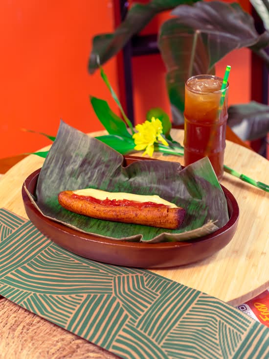 Plantain with guava & cheese