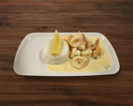 Creamy Garlic Prawns (GF)