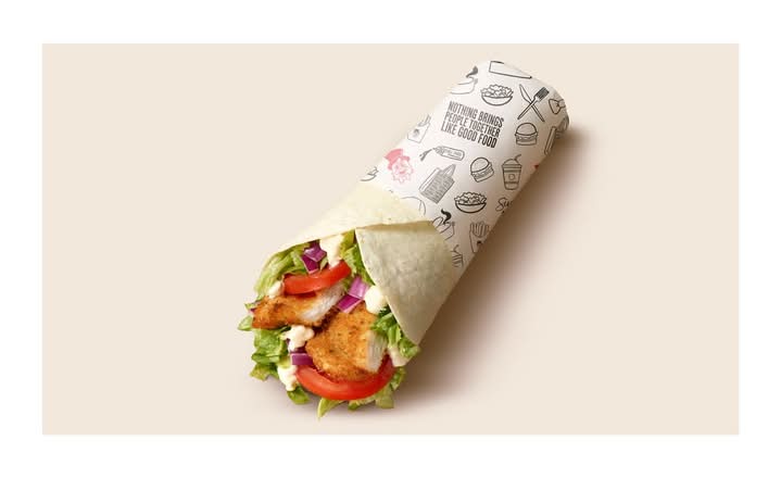 Chicken Schnitzel Wrap