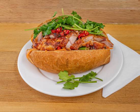 Banh Mi Lemongrass Chicken Roll