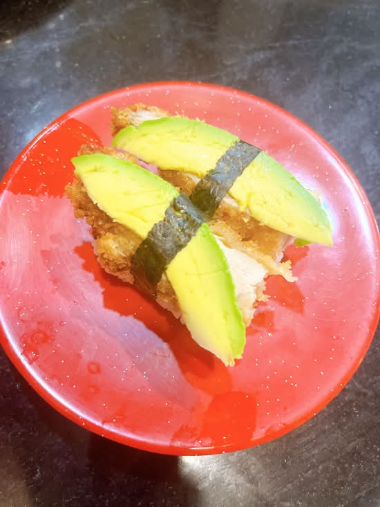 Chicken and Avocado Nigiri