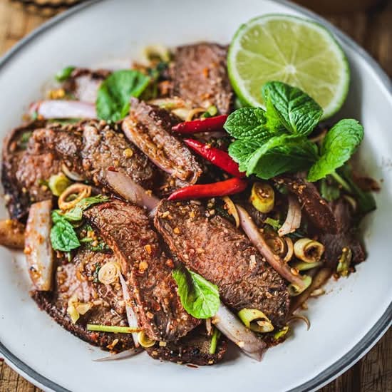 Thai meat salads (Nam Tok)