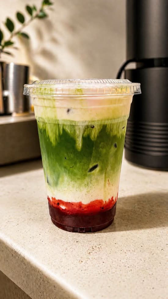 Iced Strawberry Matcha