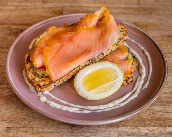 Smoked Salmon Open Sandwich