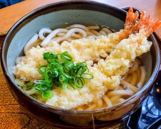 Ebi Tempura Udon Noodle Soup