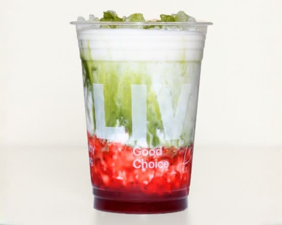 Iced Strawberry Matcha Latte