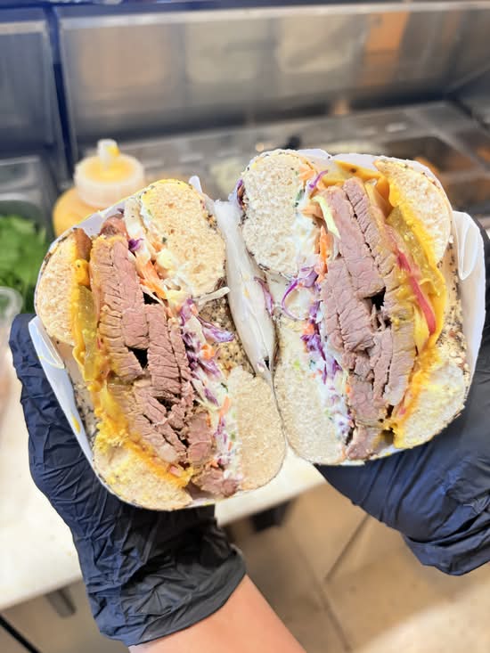 Brisket bagel