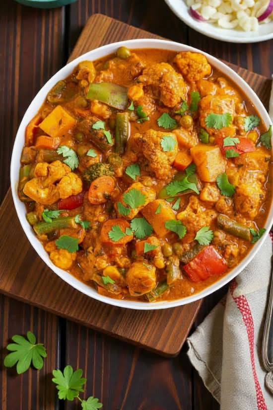 Rajwadi Sabj Mahal (Mix Vegetables) (Vegan) (GF)