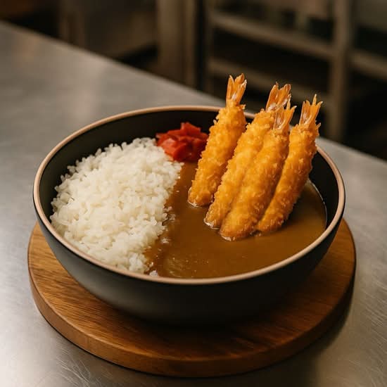 Prawn Curry Rice Bowl