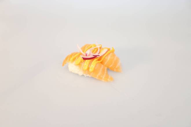 Fresh Spicy Salmon Nigiri
