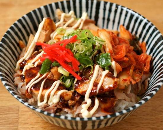 Pork Cheek and Kimchi on Rice