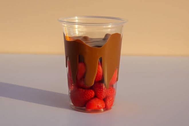 Strawberry Belgian Chocolate Cup