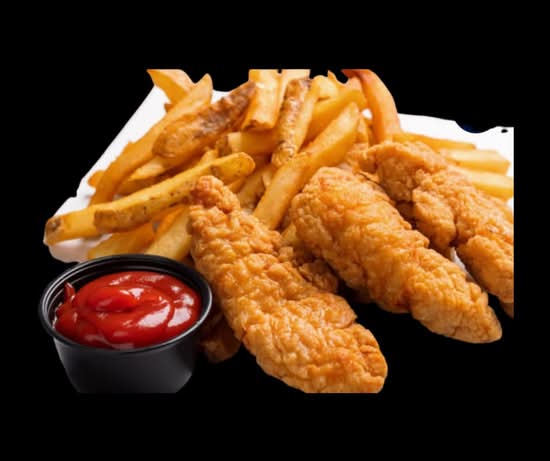 3 Crumbed Chicken Tenderloins and Dipping Sauce