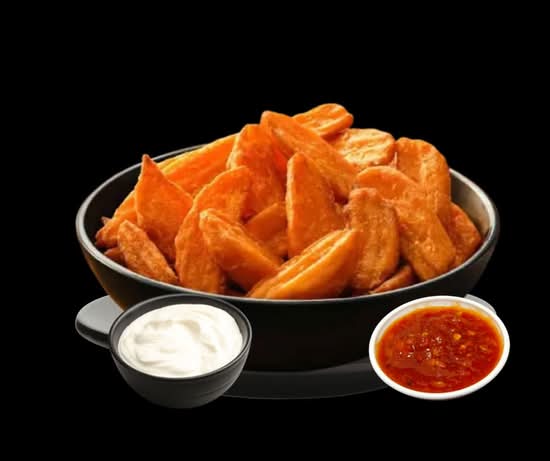 Sweet Potato Wedges with Sour Cream & Sweet Chilli (GF)