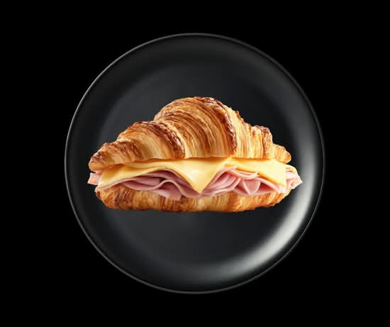 Jumbo Leg Ham & Cheese Croissant