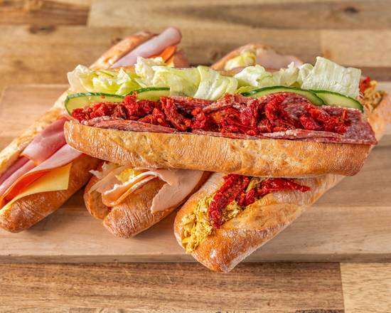 Ham, Cheese and Tomato Baguette