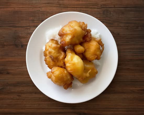 Honey Chicken with Steamed Rice
