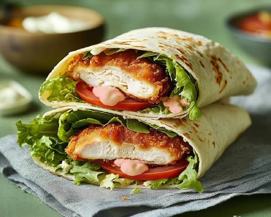 Chicken Schnitzel Wrap