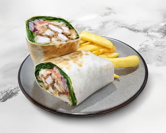 Chicken Schnitzel Wrap