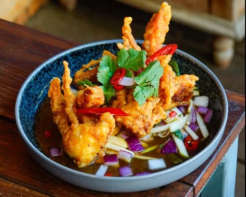 Soft Shell Crab with Green Apple (I)