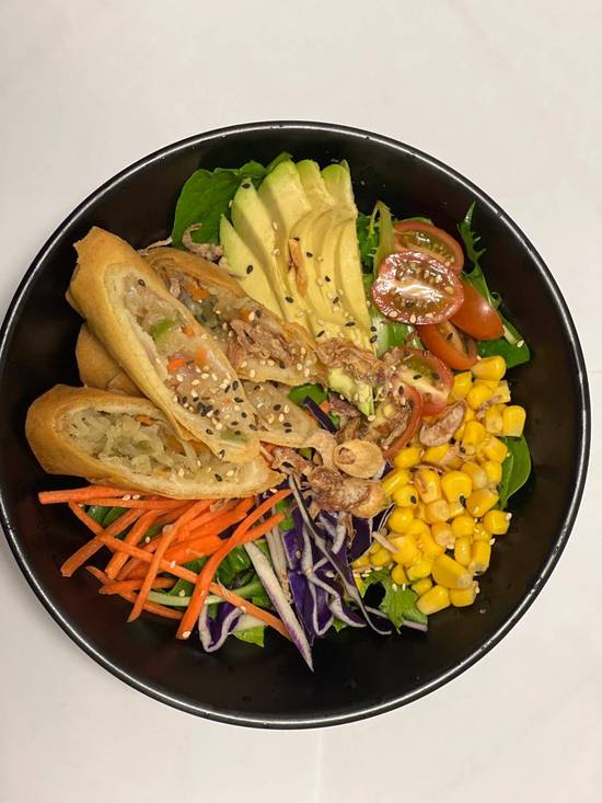 Vegetable Spring Roll Salad (V)