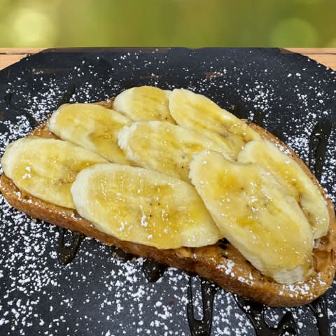 Peanut Butter, Banana & Honey Loaded Toast