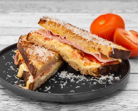 Ham, Cheese, Tomato Toastie