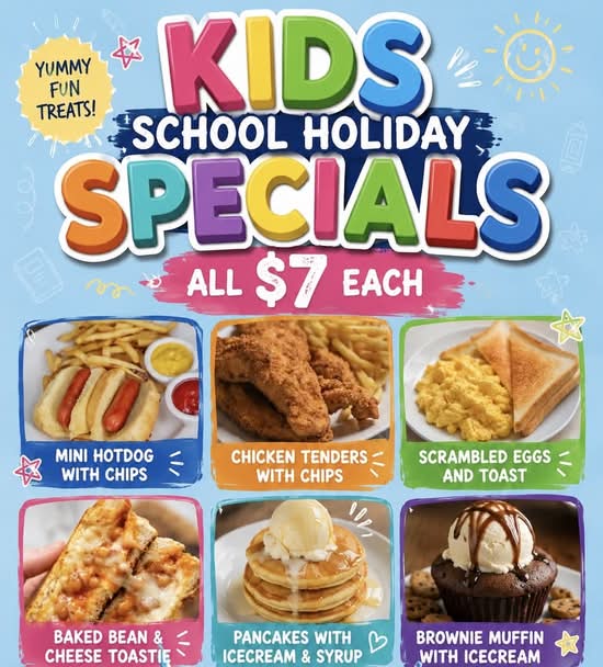 Kids scrambled eggs & toast